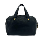 Loewe Vintage Amazona 28 Anagram Leather Mini Boston Bag Tote Black — view 3