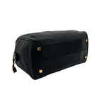 Loewe Vintage Amazona 28 Anagram Leather Mini Boston Bag Tote Black — view 7