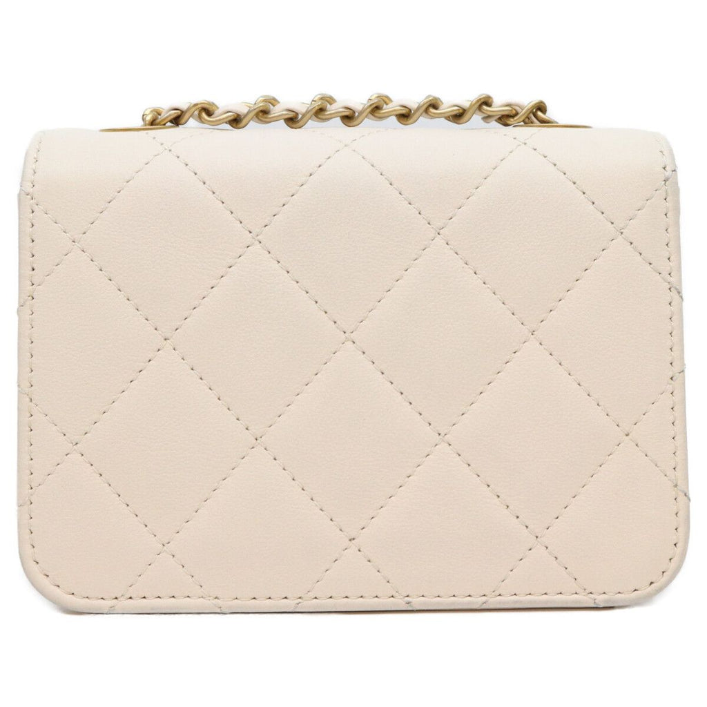 Chanel Ivory Lamb Gripoix Quilted Mini Shoulder Bag 15 — view 2