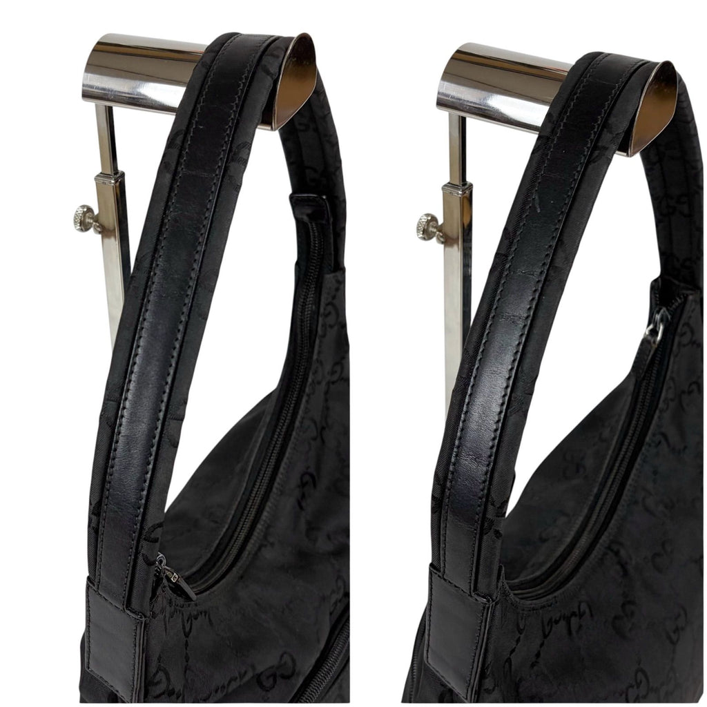 Gucci GG Canvas Hobo Black Shoulder — view 7