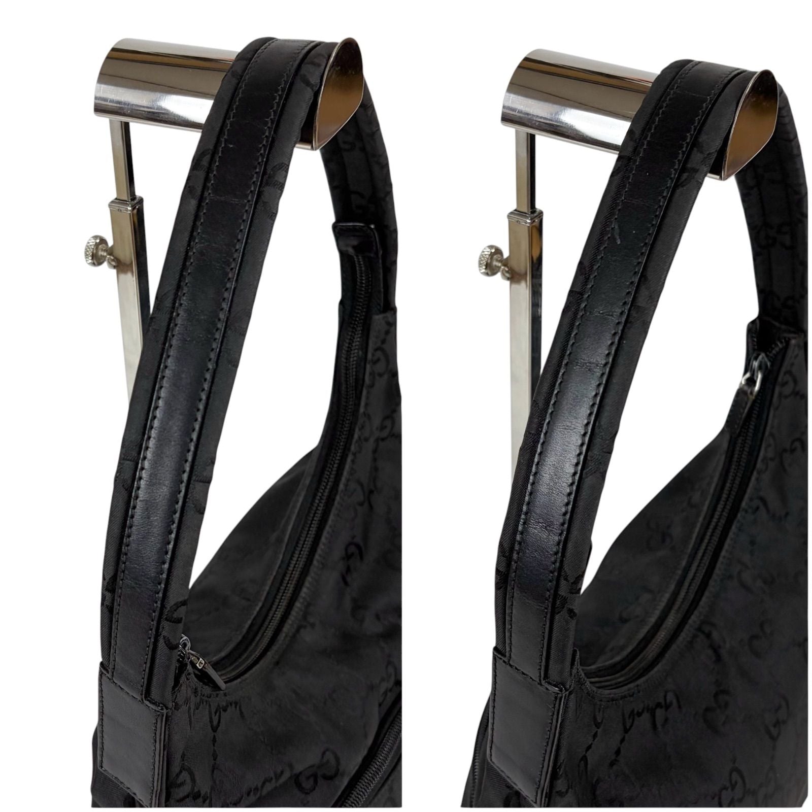 Gucci GG Canvas Hobo Black Shoulder — view 7