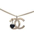 Chanel CC Logo Heart Pendant Gold Plated