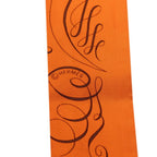 Hermes Twilly Exercice Pour Foumer la Reach Out Scarf Orange Silk — view 3
