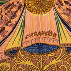 Hermes Carre 90 L'atlantide Atlantis Scarf Brown Silk — view 3