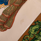 Hermes Carre 90 L'atlantide Atlantis Scarf Brown Silk — view 5