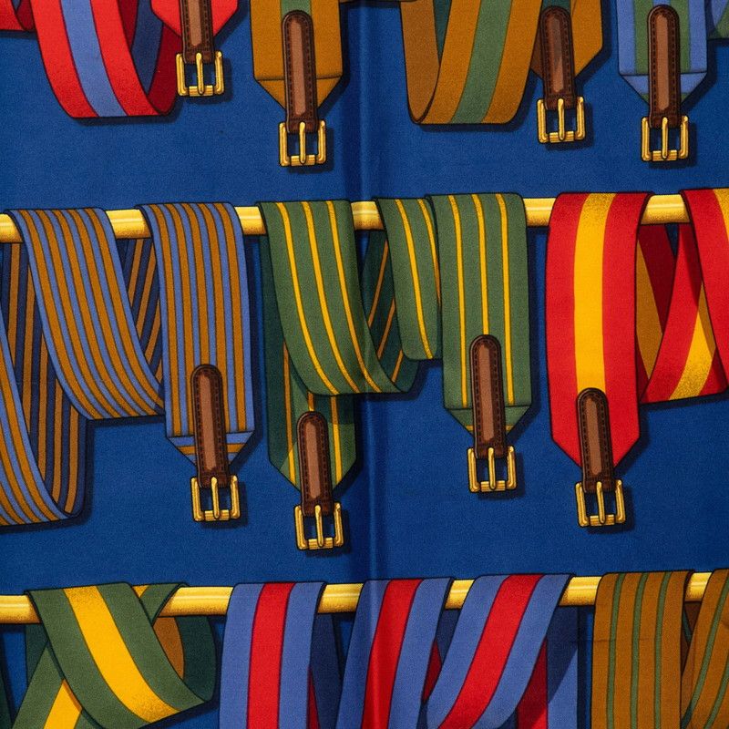 Hermes Carre 90 les Sangles Scarf Silk — view 2