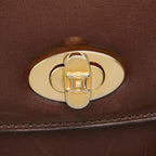 Celine Crossbody Shoulder Bag Brown Leather — view 6