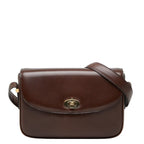 Celine Crossbody Shoulder Bag Brown Leather