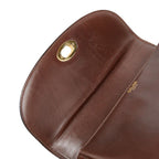 Celine Crossbody Shoulder Bag Brown Leather — view 9