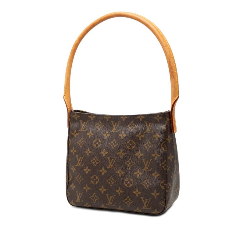 Louis Vuitton Monogram Looping MM Shoulder Bag Brown Leather — view 2