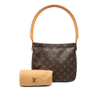 Louis Vuitton Monogram Looping MM Shoulder Bag Brown Leather — view 7