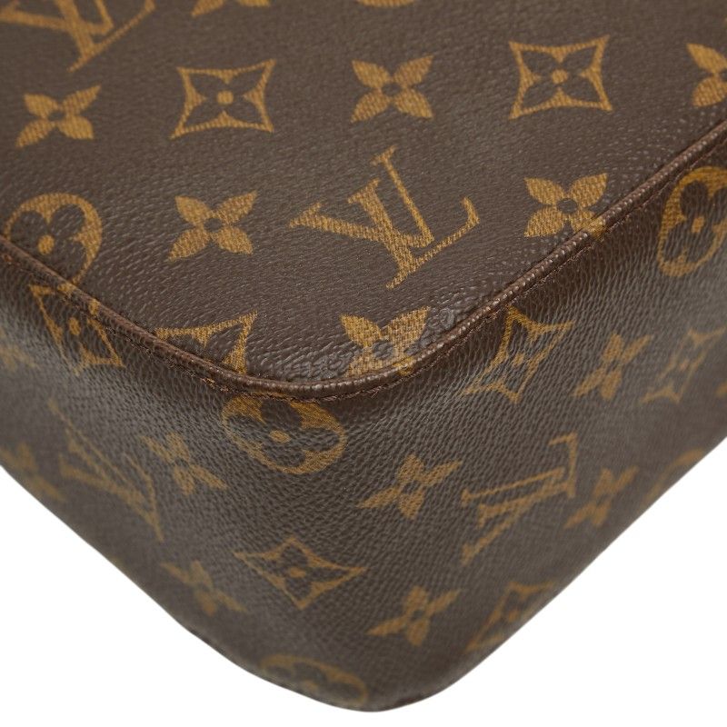 Louis Vuitton Monogram Looping MM Shoulder Bag Brown Leather — view 5