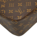 Louis Vuitton Monogram Looping MM Shoulder Bag Brown Leather — view 5