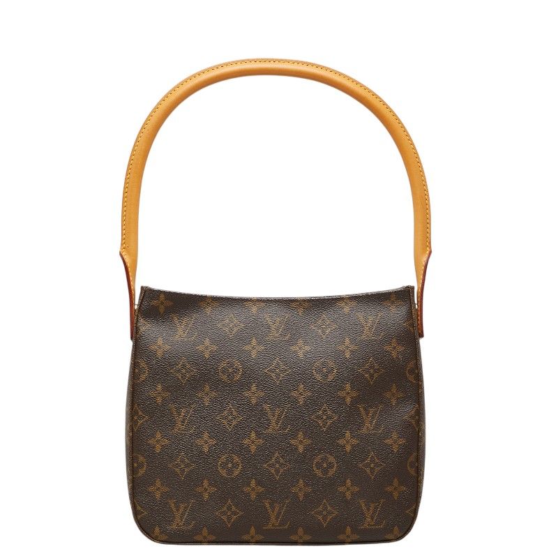 Louis Vuitton Monogram Looping MM Shoulder Bag Brown Leather