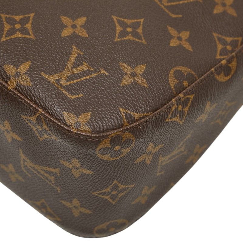 Louis Vuitton Monogram Looping MM Shoulder Bag Brown Leather — view 6