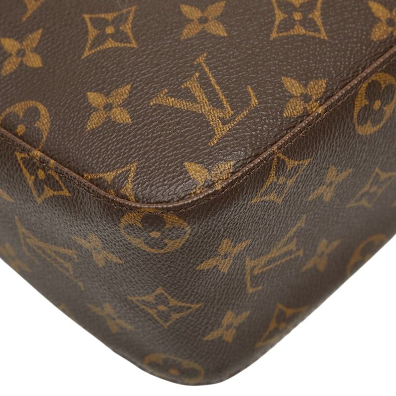 Louis Vuitton Monogram Looping MM Shoulder Bag Brown Leather — view 7