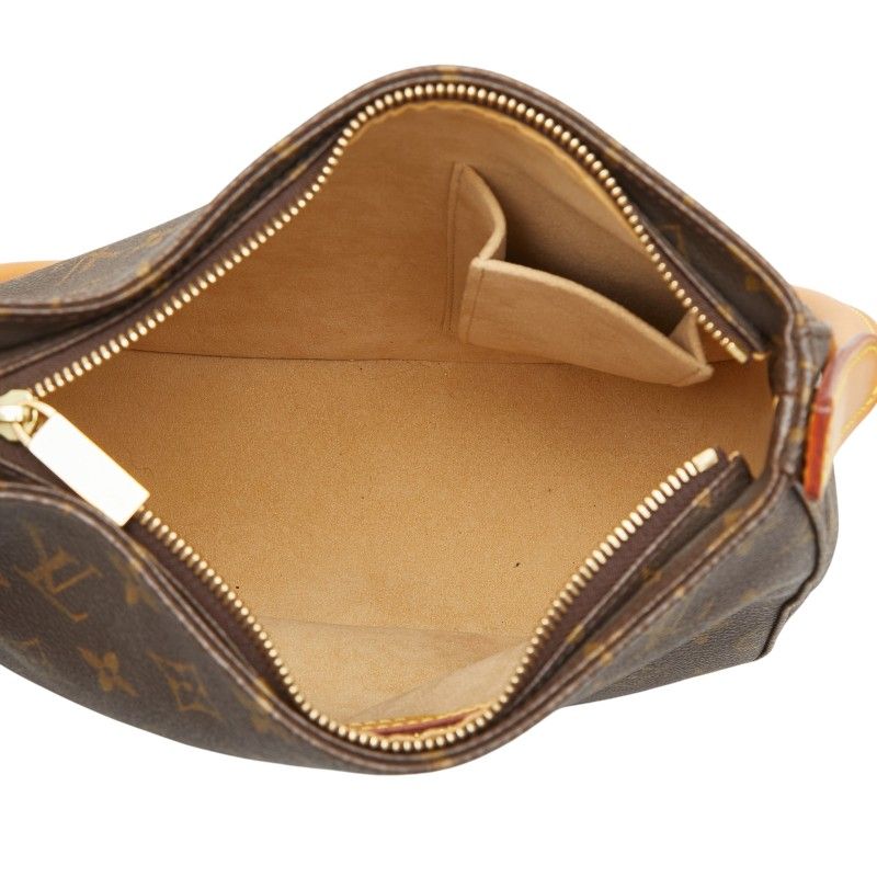 Louis Vuitton Monogram Looping MM Shoulder Bag Brown Leather — view 9
