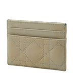 Dior Caro Freesia Card Case Beige Leather — view 2
