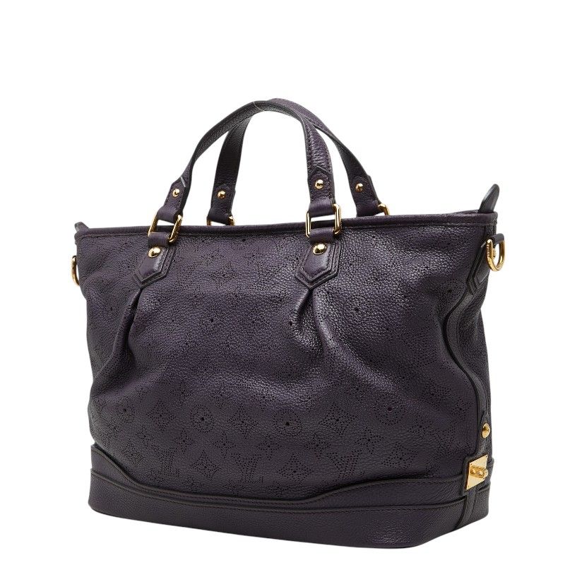 Louis Vuitton Monogram Mahina Stella PM 2-Way Shoulder Bag Purple Leather — view 2