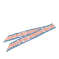 Hermes Twilly Bride de Cour Scarf New Tag Blue Pink Silk