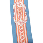 Hermes Twilly Bride de Cour Scarf New Tag Blue Pink Silk — view 3