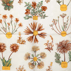 Hermes Carre 90 Harbier de Gavarnie Pressed Flowers From the Cirque de Cavarnie — view 2