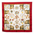 Hermes Carre 90 Harbier de Gavarnie Pressed Flowers From the Cirque de Cavarnie