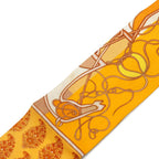 Hermes Twilly Coup de Fouet Au Bloc Scarf New Tag Orange Silk — view 3