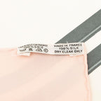 Hermes Carre 90 Brides de Gala Ceremonial Bridle Scarf Pink Ivory Silk — view 6