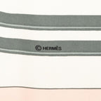 Hermes Carre 90 Brides de Gala Ceremonial Bridle Scarf Pink Ivory Silk — view 4