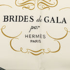 Hermes Carre 90 Brides de Gala Ceremonial Bridle Scarf Pink Ivory Silk — view 3