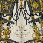Hermes Carre 90 Brides de Gala Ceremonial Bridle Scarf Pink Ivory Silk — view 2
