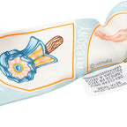 Hermes Twilly Funny Ice Cream Scarf Blue White Silk — view 4
