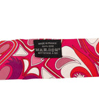 Hermes Twilly Folklore BE Fuchsia Rouge Ros Scarf Purple Magenta Silk — view 5