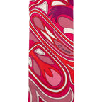 Hermes Twilly Folklore BE Fuchsia Rouge Ros Scarf Purple Magenta Silk — view 3