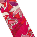 Hermes Twilly Folklore BE Fuchsia Rouge Rose Scarf Purple Magenta Silk — view 3
