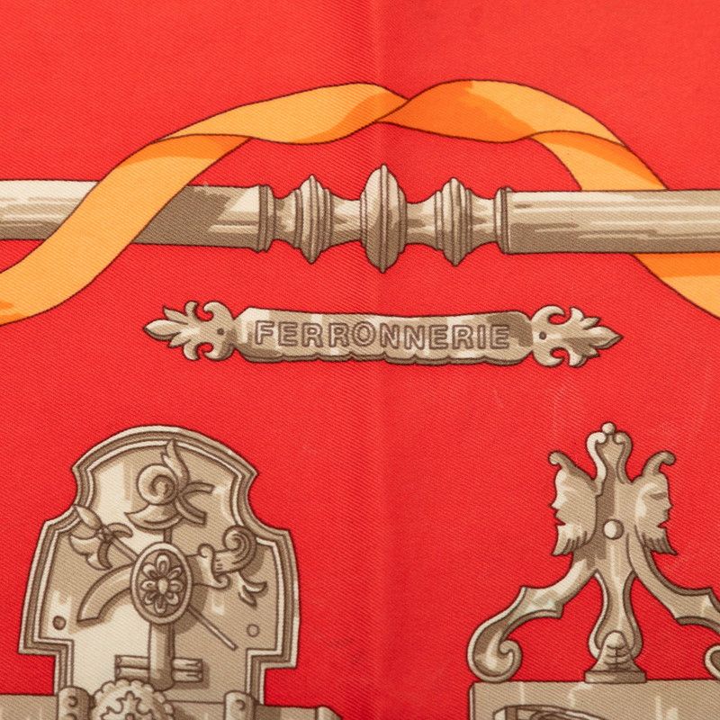 Hermes Carre 60 Ironwork Ferronnerie Scarf Multicolor Silk — view 4