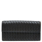 Bottega Veneta Intrecciato Wallet Brown Leather