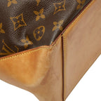 Louis Vuitton Monogram Cabas Alto Tote Shoulder Bag Brown Leather — view 7