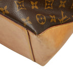 Louis Vuitton Monogram Cabas Alto Tote Shoulder Bag Brown Leather — view 4