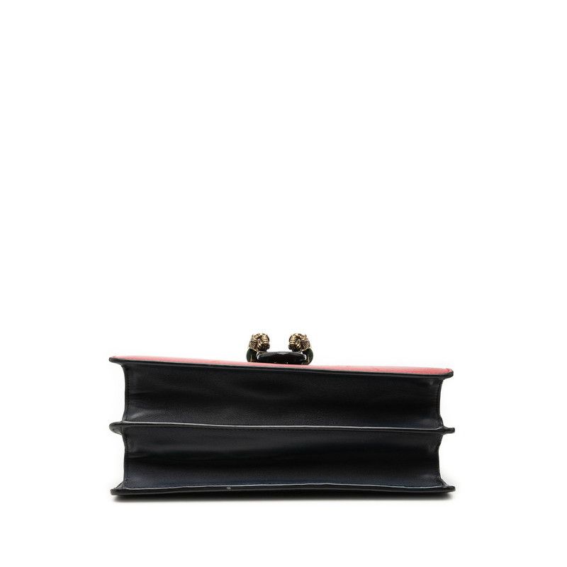 Gucci Bamboo Dionysus 2-Way Shoulder Bag Navy Green Red Leather — view 3
