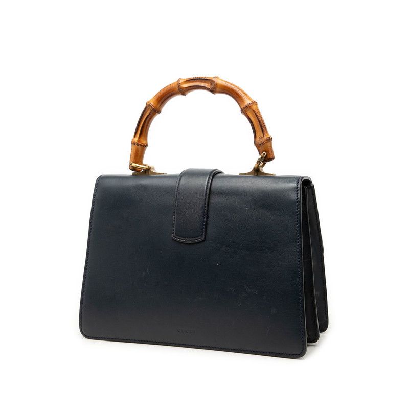 Gucci Bamboo Dionysus 2-Way Shoulder Bag Navy Green Red Leather — view 2