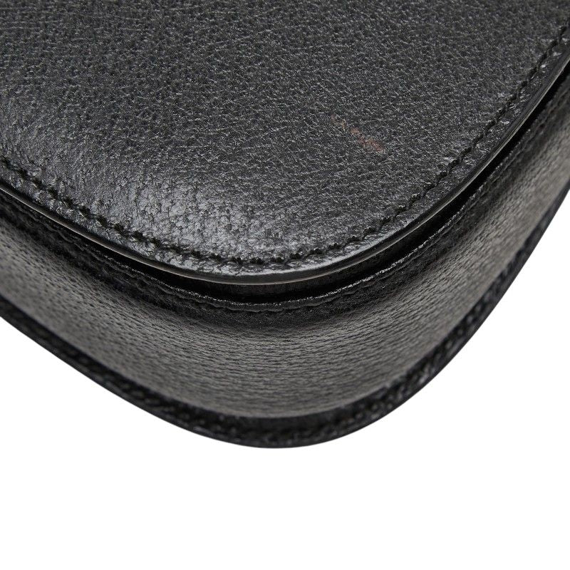 Gucci Bamboo 2-Way Shoulder Bag Black Leather — view 6
