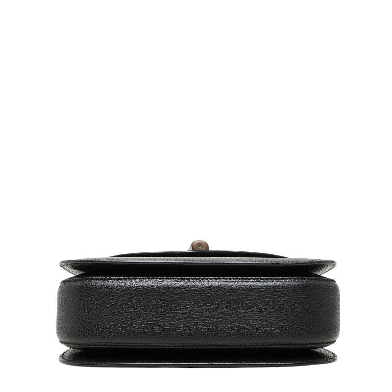 Gucci Bamboo 2-Way Shoulder Bag Black Leather — view 3