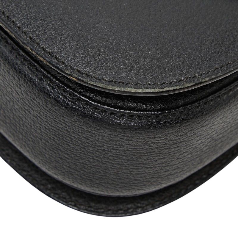 Gucci Bamboo 2-Way Shoulder Bag Black Leather — view 4