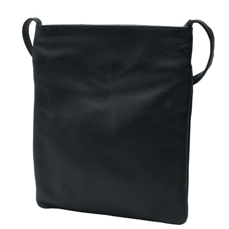 Loewe Anagram Crossbody Shoulder Bag Pochette Black Leather — view 2