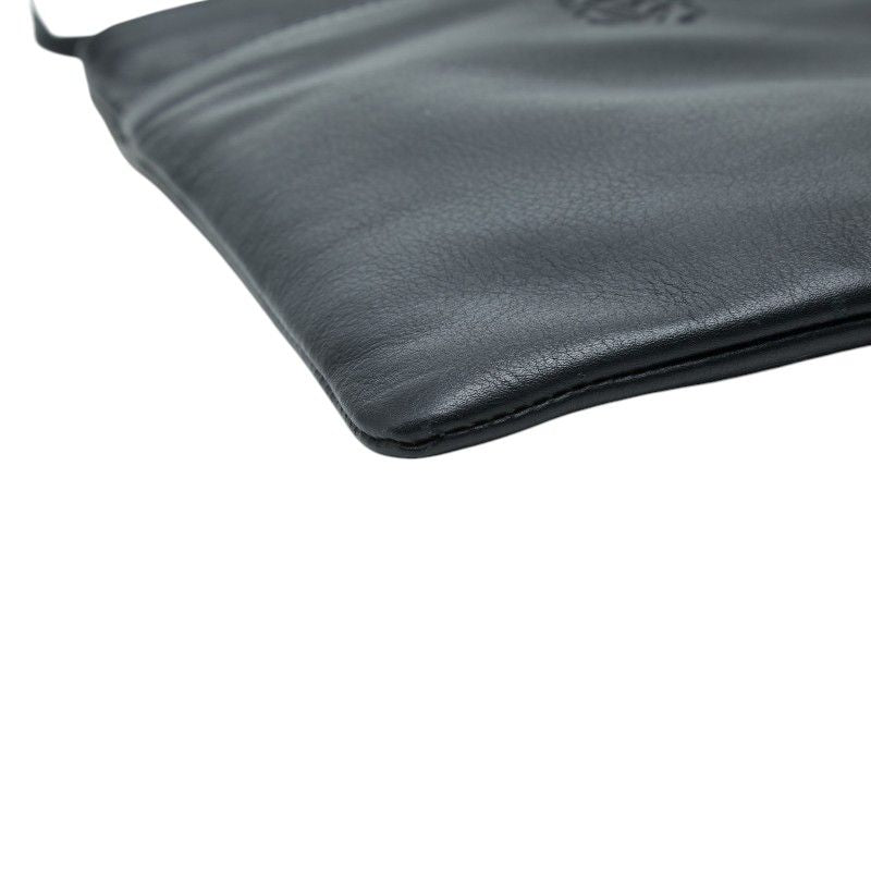 Loewe Anagram Crossbody Shoulder Bag Pochette Black Leather — view 5