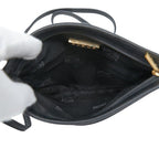 Loewe Anagram Crossbody Shoulder Bag Pochette Black Leather — view 6