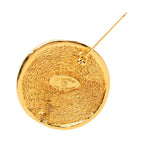 Chanel 31 Rue Cambon Logo Round Brooch Gold Plated — view 3