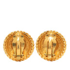 Chanel Vintage Logo Earrings Gold Plated — view 2